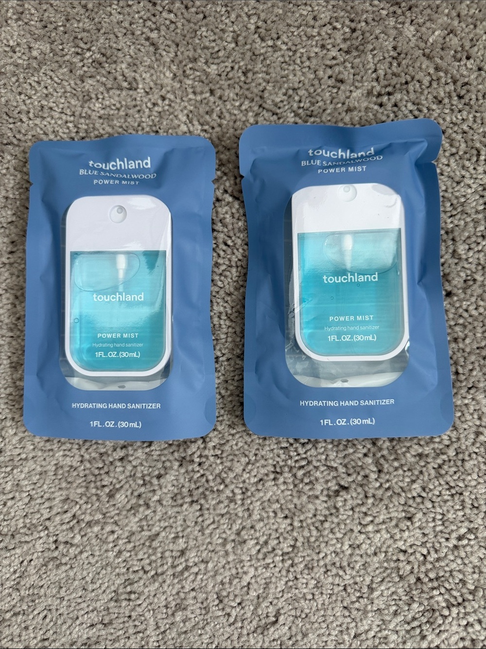 2 Touchland Blue Sandalwood Hydrating Hand Sanitizer other scents too